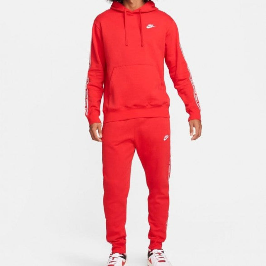 Nike Club Fleece Graphic "Piros" Férfi pamut melegítő szett