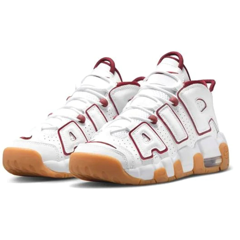 Nike Air More Uptempo GS "Team Red/Gum" Utcai Cipő