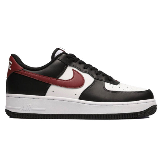 Nike Air Force 1 '07 "Black & Dark Team Red" utcai cipő