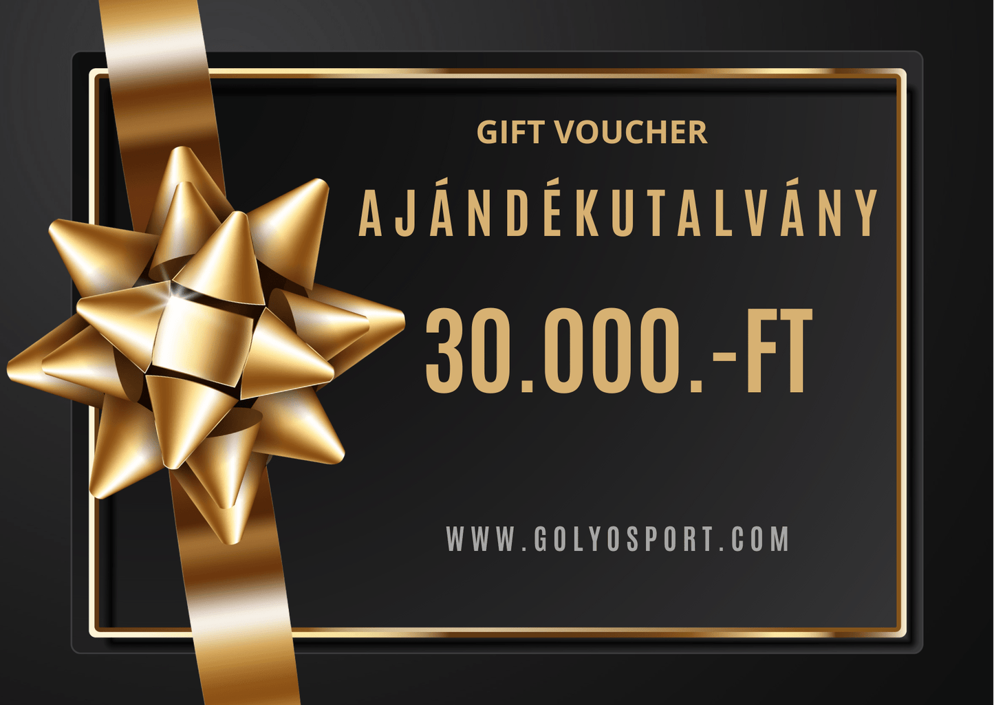 GOLYÓ SPORT Ajándékutalvány - Golyó Sport