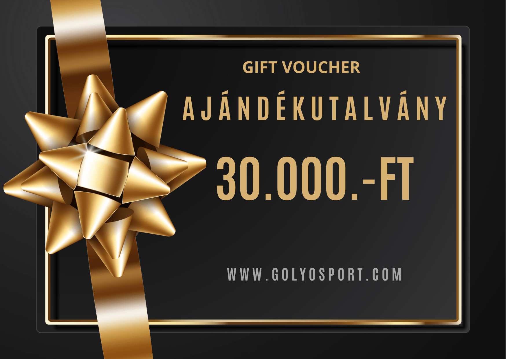 GOLYÓ SPORT Ajándékutalvány - Golyó Sport