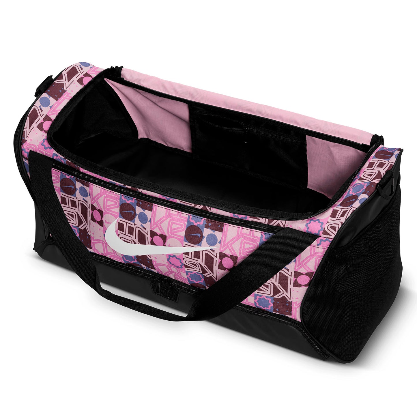 NIKE NK BRSLA M DUFF 9.5 (60L) "Fekete/Rózsaszín/Fehér" Utazótáska