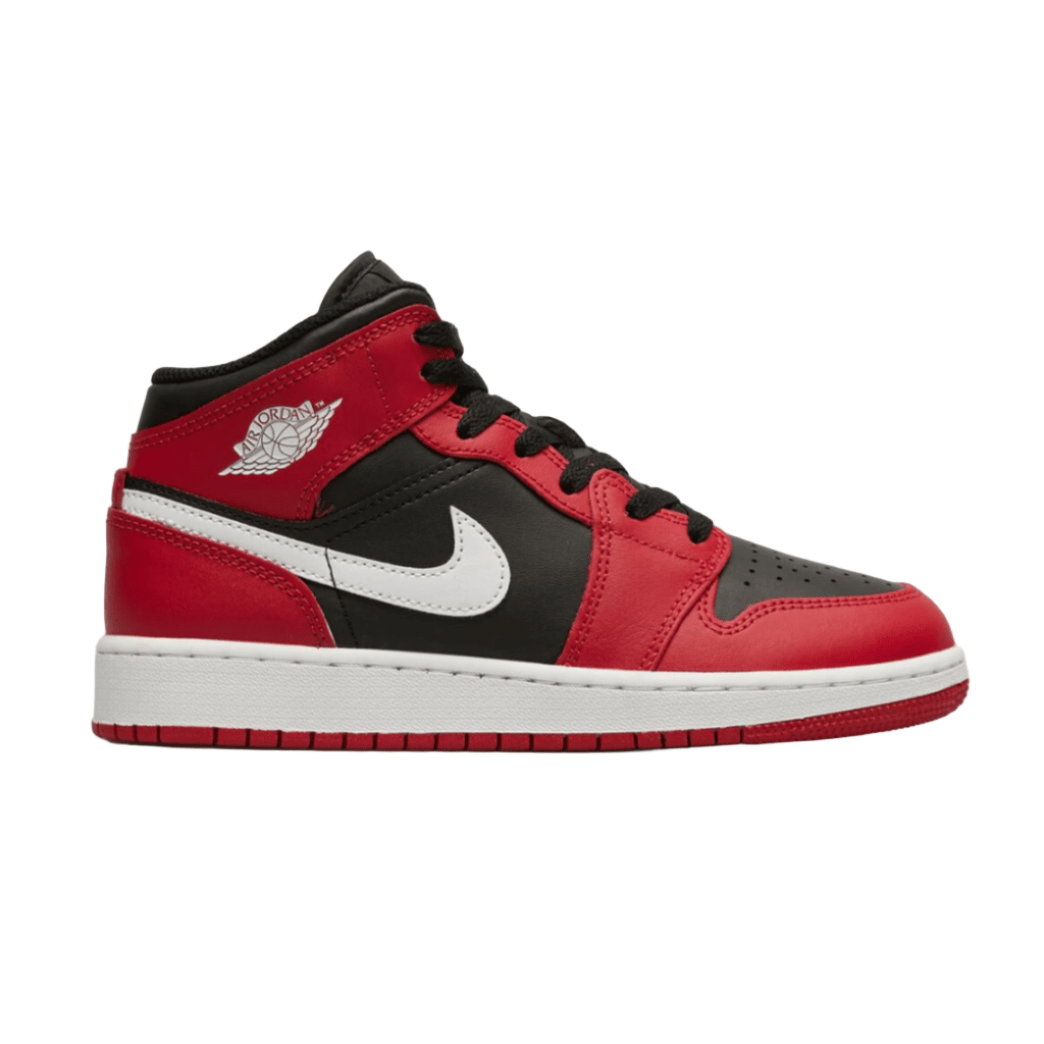 Jordan 1 Mid GS 'Gym Red Black White' - Golyó Sport