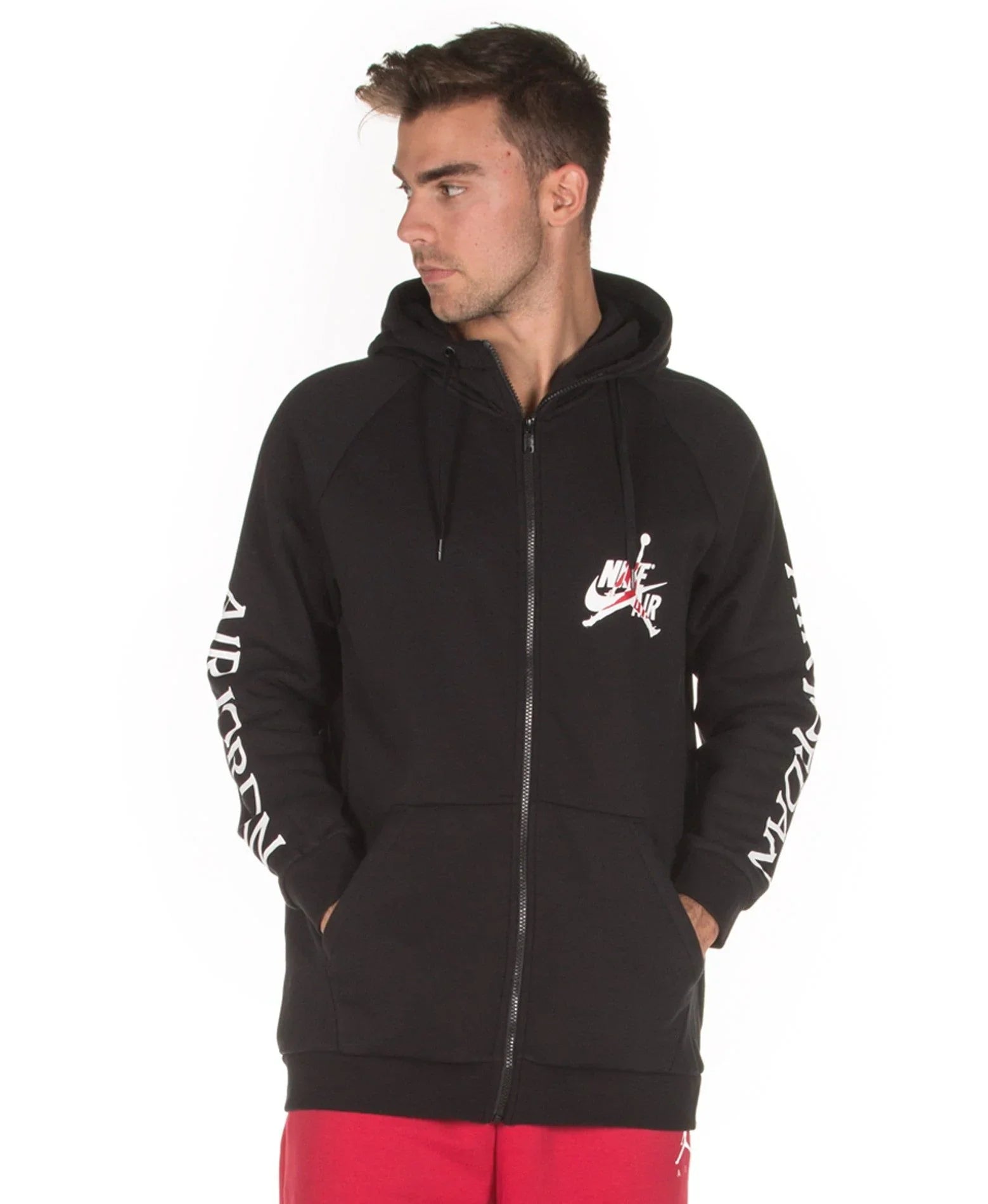 JORDAN JUMPMAN CLASSIC FULL - ZIP FEKETE PULÓVER - Golyó Sport