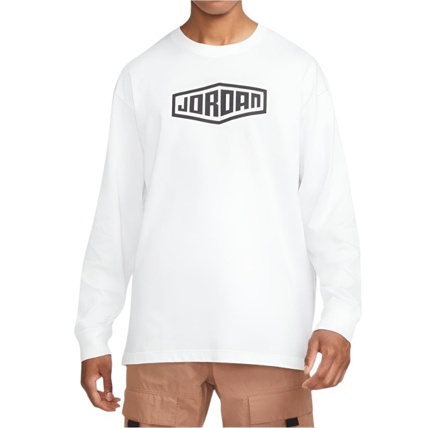 Jordan SPORT DNA 85 LONG - SLEEVE "Fehér" Férfi Hosszú Ujjú Póló - Golyó Sport