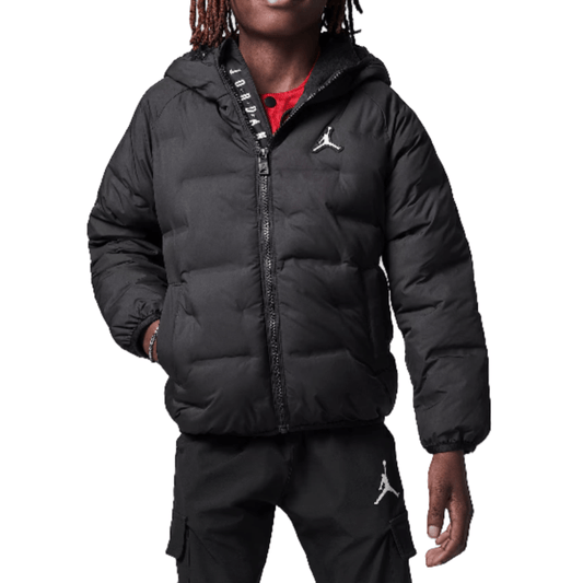 Jordan Welded Puffer "Fekete" Gyerek Kabát - Golyó Sport