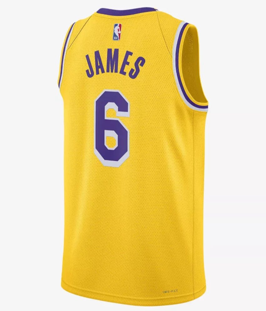Los Angeles Lakers Icon Edition 2022/23 Nike Dri - FIT NBA Swingman mez LeBron James - Golyó Sport