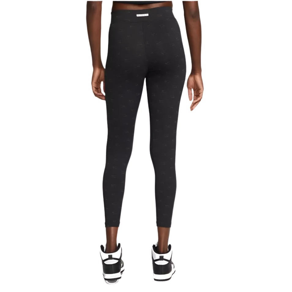 Nike Air n"Fekete" Magas Derekú Nyomtatott Leggings - Golyó Sport