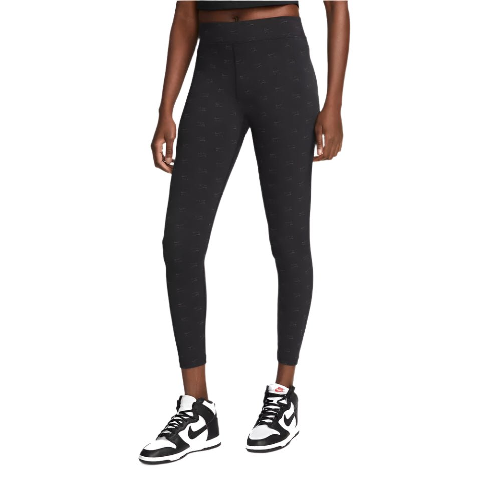 Nike Air n"Fekete" Magas Derekú Nyomtatott Leggings - Golyó Sport