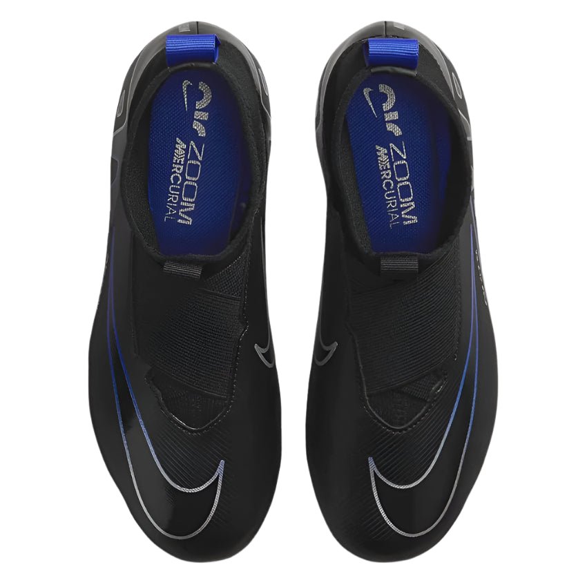 Nike Air Zoom Mercurial Superfly 9 Academy FG/MG "Fekete/króm" Gyerek Focicipő - Golyó Sport