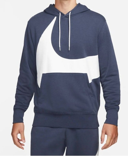 Nike Big Swoosh TM kapucnis kék férfi pulóver - Golyó Sport