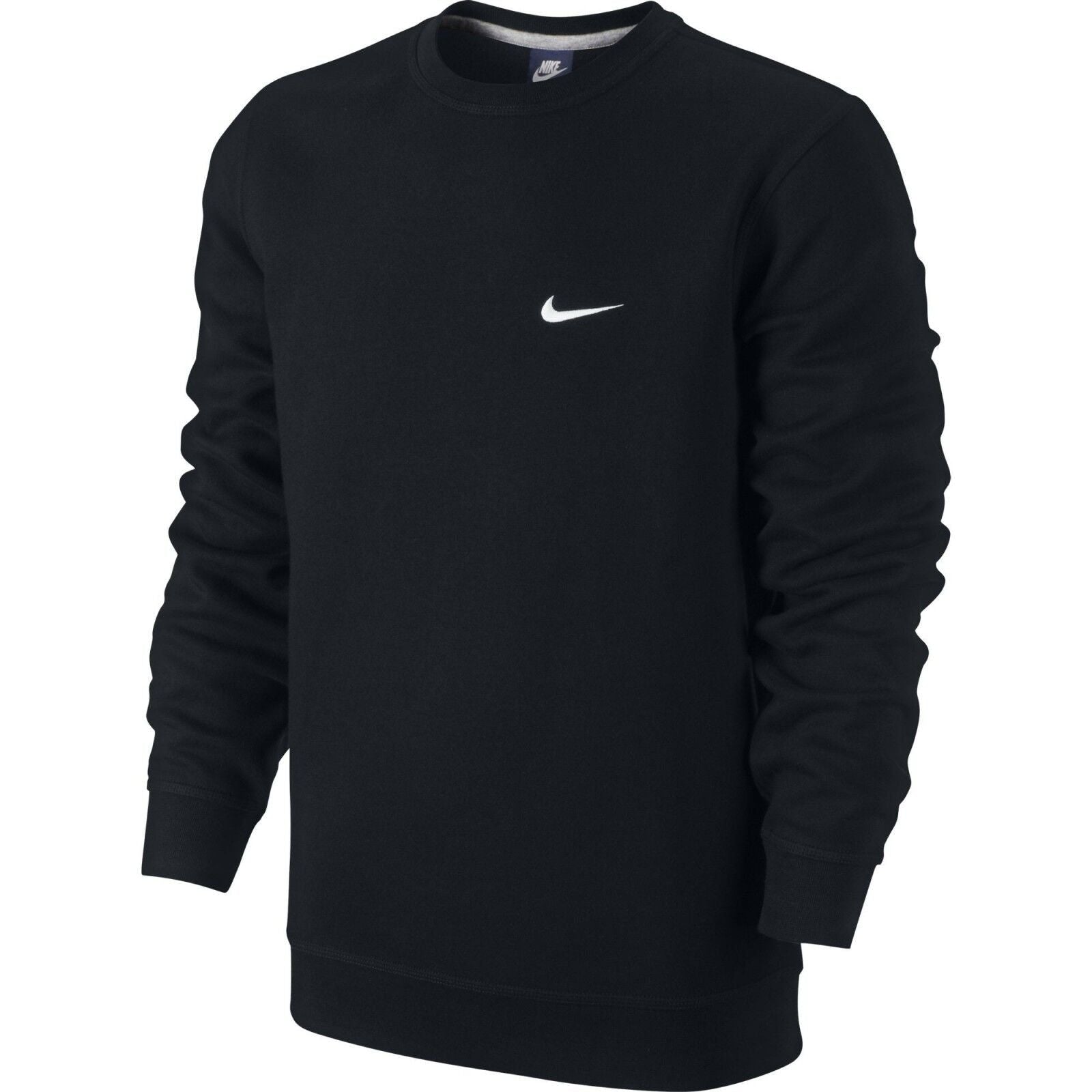 NIKE CLUB CREW SWOOSH FEKETE FÉRFI PULÓVER - Golyó Sport