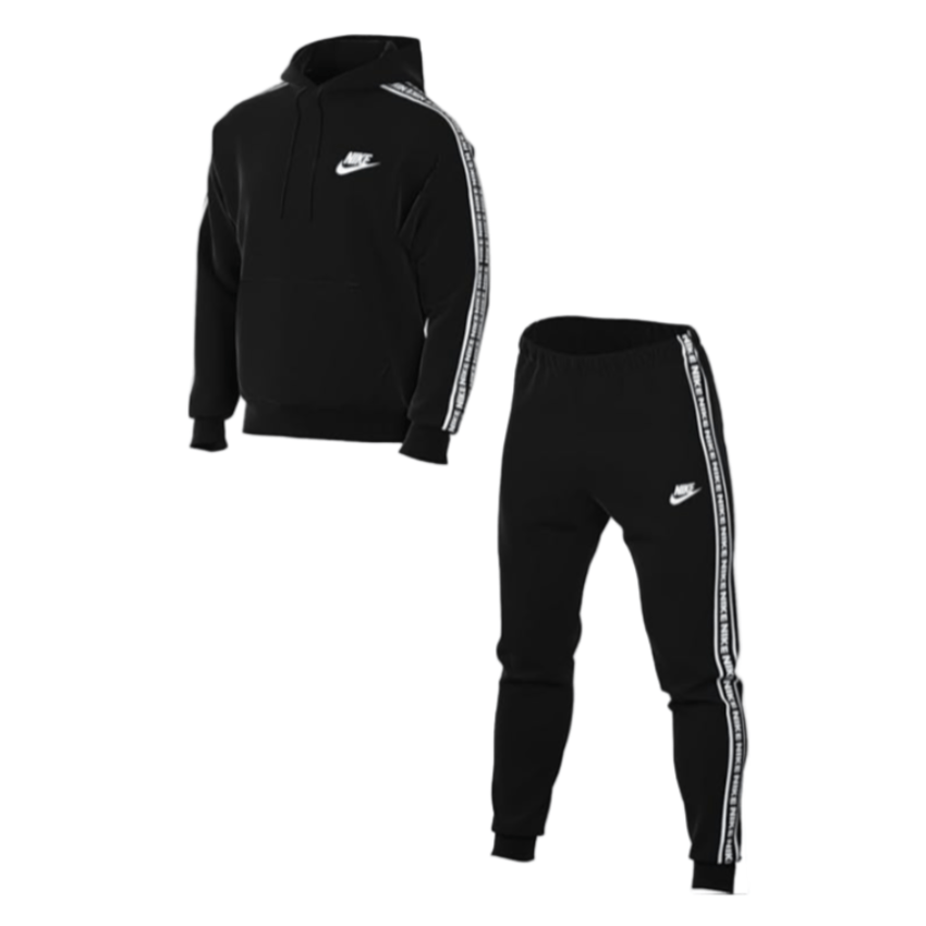 Nike Club Fleece Graphic "Fekete" Férfi Pamut Melegítő Szett - Golyó Sport