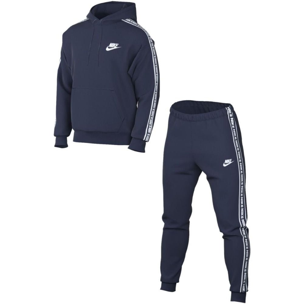 Nike Club Fleece Graphic "Kék" – Férfi Pamut Melegítő Szett - Golyó Sport