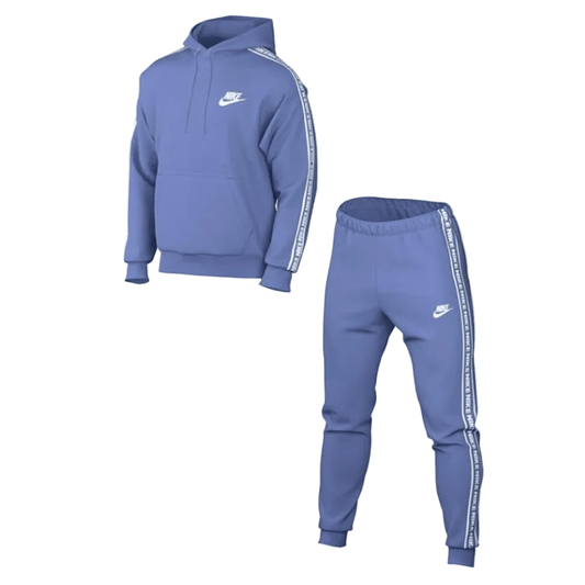 Nike Club Fleece Graphic "Világos Kék" Férfi pamut melegítő szett - Golyó Sport