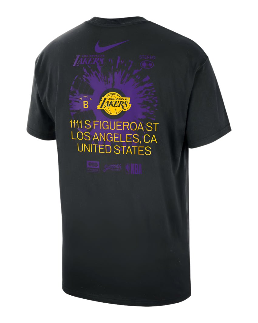 Nike Los Angeles Lakers Max90 NBA "Fekete" Férfi Póló - Golyó Sport