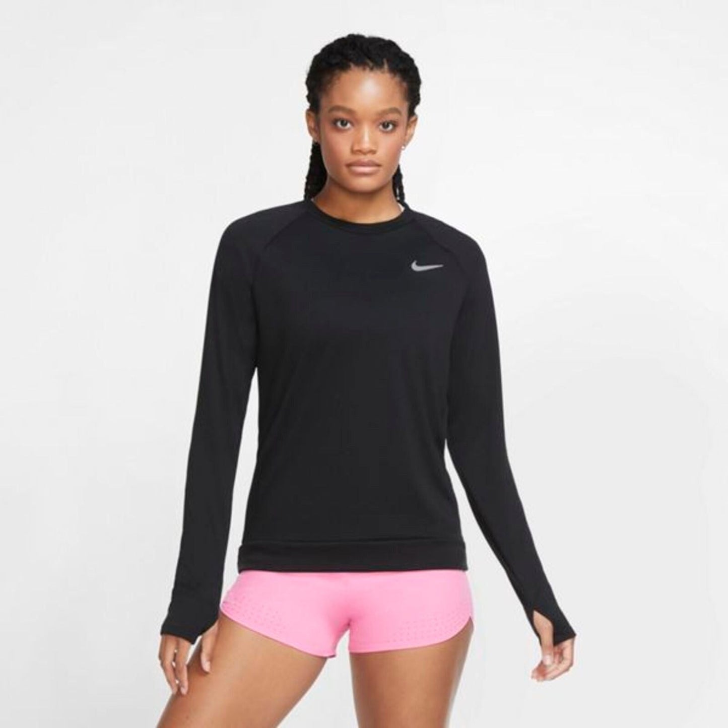 Nike Nike Pacer - Womens Running Crew fekete női felső - Golyó Sport
