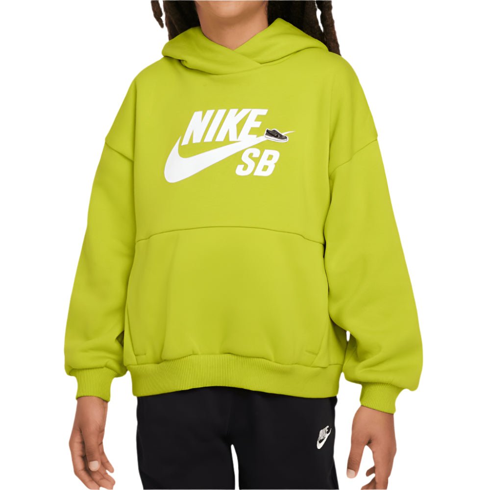 Nike SB Icon Fleece EasyOn "CACTUS/FEHÉR" Túlméretezett Gyerek Pulóver - Golyó Sport