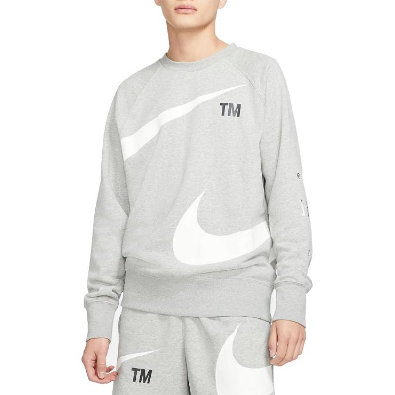 Nike Sportswear Big Swoosh Szürke Férfi Pulóver - Golyó Sport