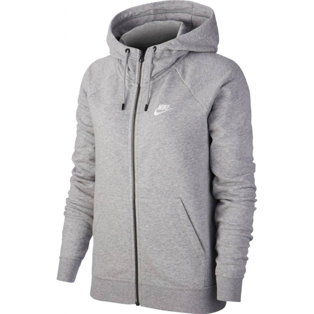 Nike Sportswear NSW Ess Cipzáras Női Szürke pulóver - Golyó Sport