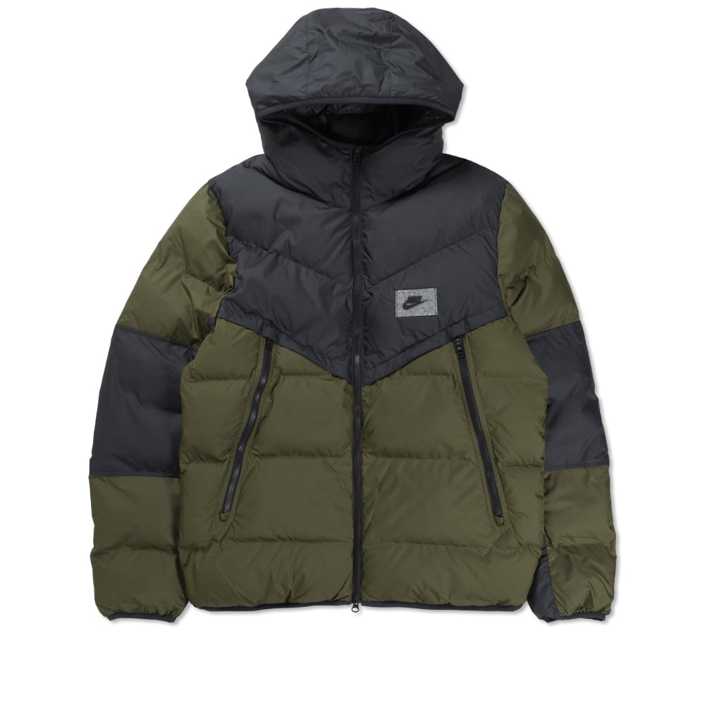 Nike Sportswear Storm-FIT Windrunner PRIMALOFT "Fekete/zöld" Férfi kabát