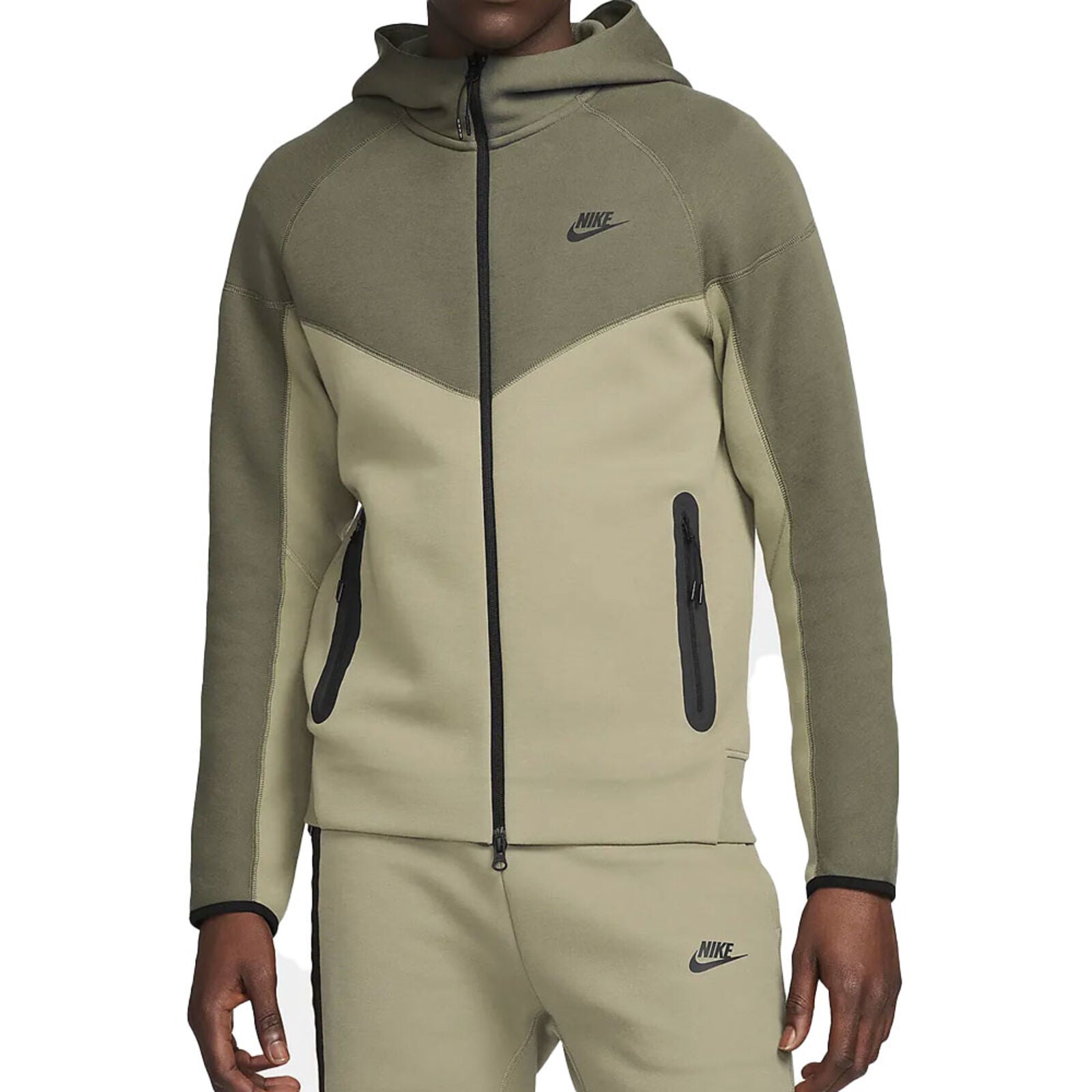 Nike Sportswear Tech Fleece Windrunner pulóver khaki - Golyó Sport