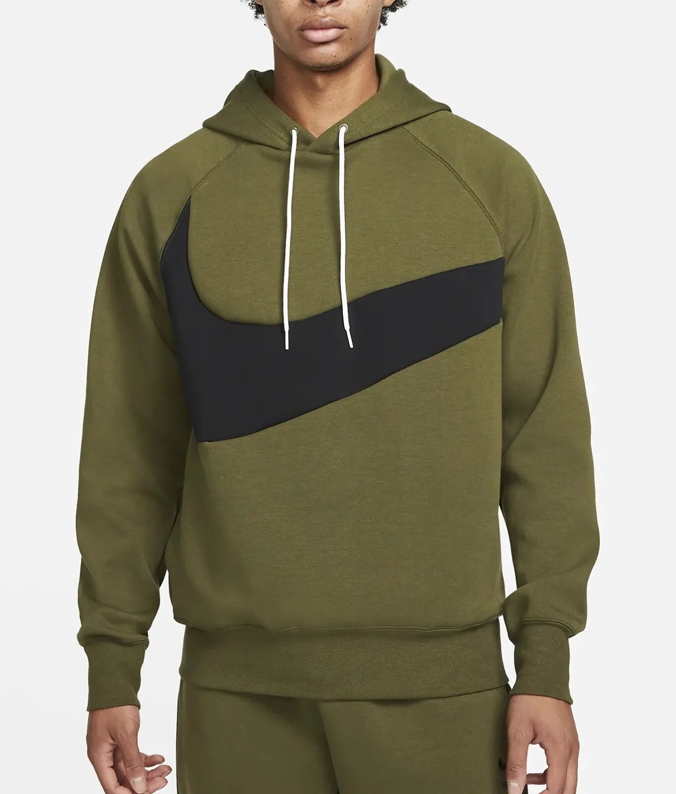 Nike Swoosh Tech Fleece férfi zöld kapucnis pulóver - Golyó Sport