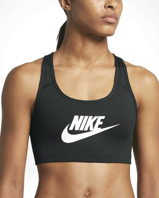 NIKE SWOOSH WOMENS DRI - FIT FEKETE SPORTMELLTARTÓ - Golyó Sport