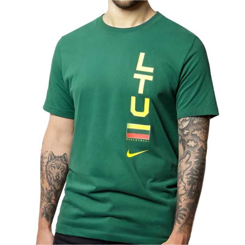 Nike Team lithuania ss dri - fit "Zöld" Férfi Póló - Golyó Sport