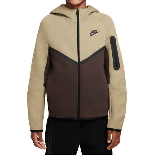 Nike Tech Fleece Full Zip "Barna/Oliva/Fekete" – Gyerek Melegítőfelső - Golyó Sport