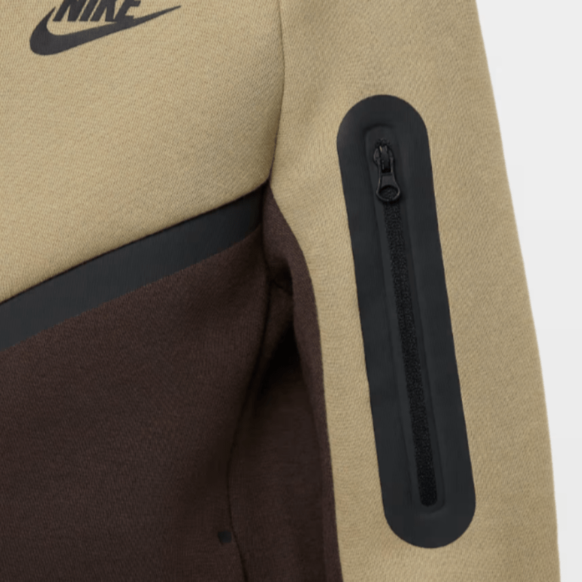 Nike Tech Fleece Full Zip "Barna/Oliva/Fekete" – Gyerek Melegítőfelső - Golyó Sport