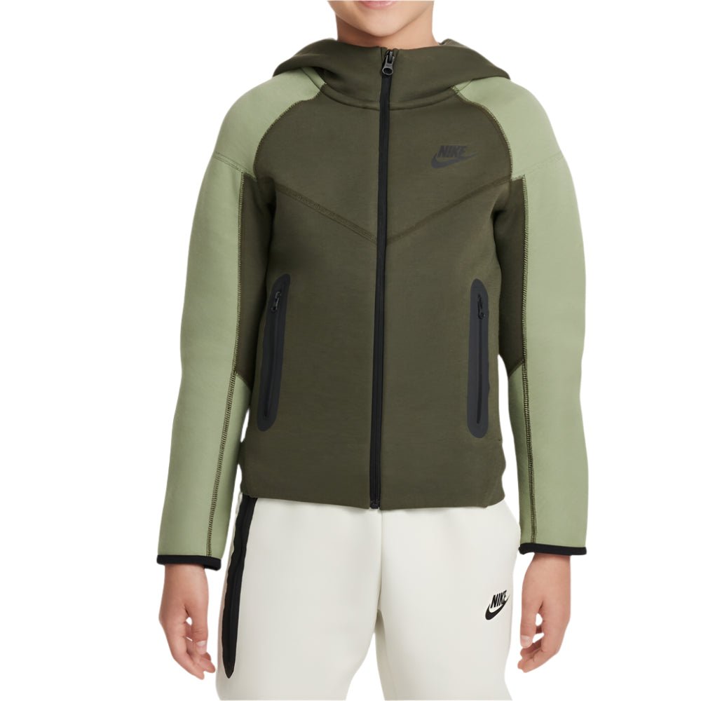 Nike Tech Fleece Full Zip "Khaki/Zöld" Gyerek Melegítőfelső - Golyó Sport