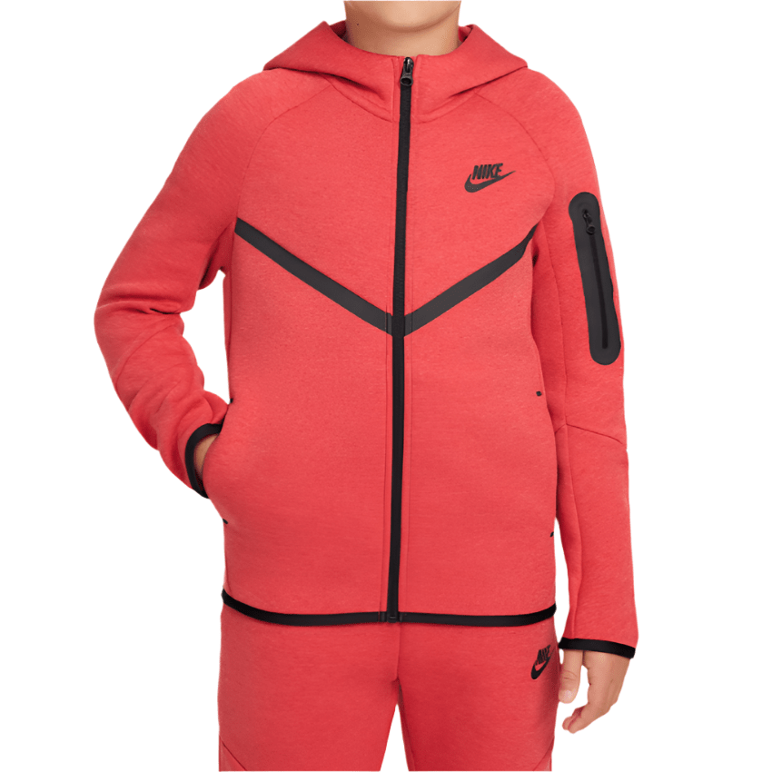 Nike Tech Fleece Full Zip "Piros" Gyerek Melegítőfelső - Golyó Sport