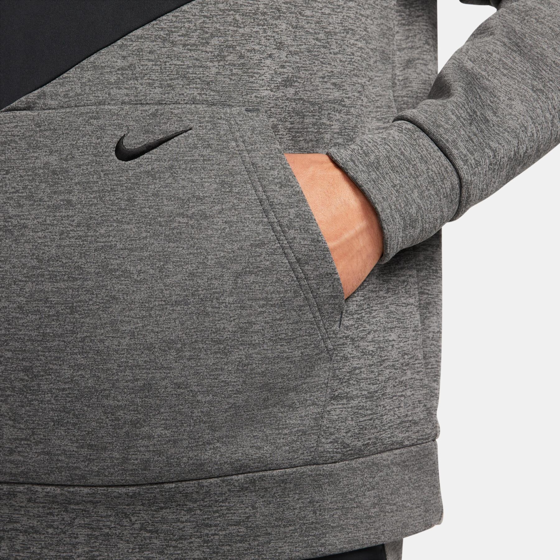Nike Therma - FIT Swoosh "Szürke" Férfi Pulóver - Golyó Sport