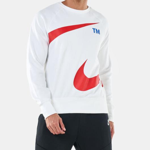 Nike TM Swoosh férfi fehér pulóver - Golyó Sport