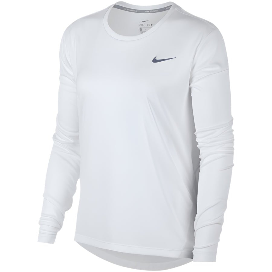 Nike W NK MILER TOP "Fehér" Női Hosszú Ujjú Póló - Golyó Sport