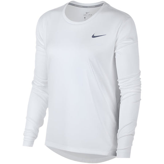 Nike W NK MILER TOP "Fehér" Női Hosszú Ujjú Póló - Golyó Sport