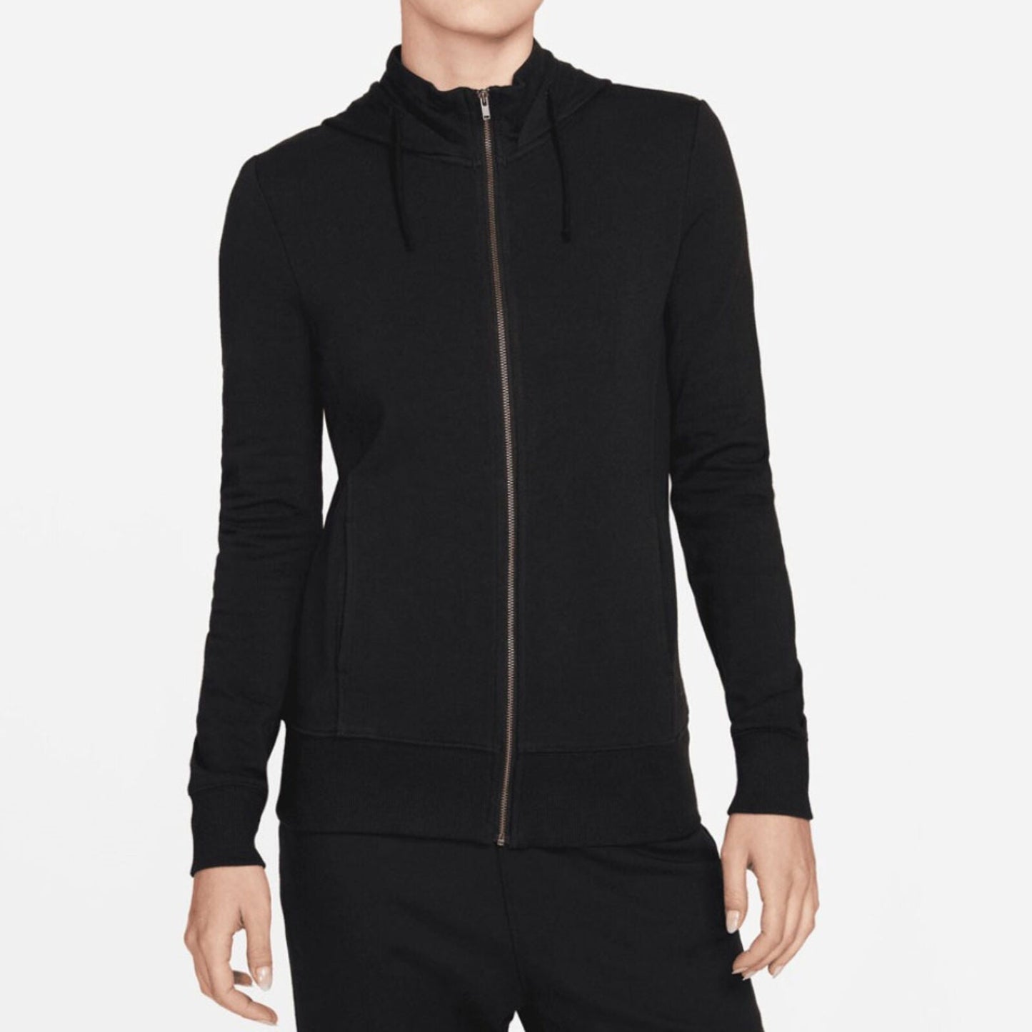 Nike Yoga Fleece Full - zip Kapucnis Női Fekete Pulóver - Golyó Sport